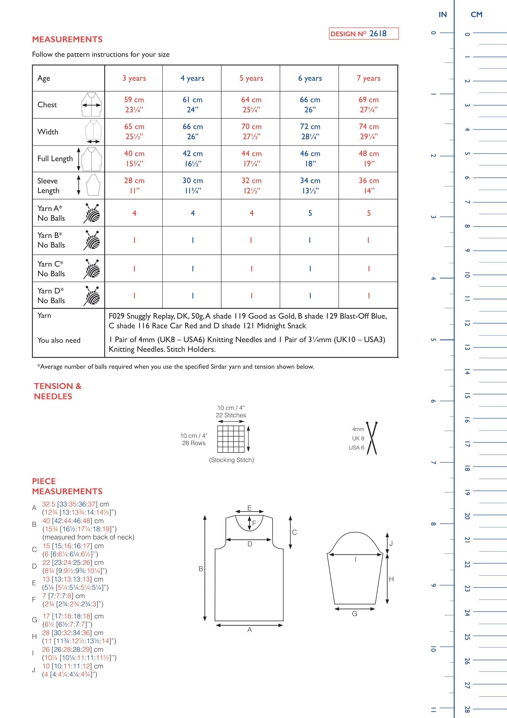 Sirdar Super Power Sweater Jumper Knitting Pattern
