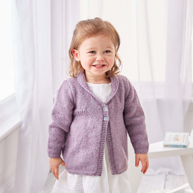 Sirdar Shawl Collar Cardigan Knitting Pattern