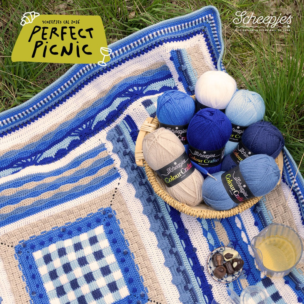 Scheepjes Perfect Picnic Crochet Along 2026 in Colour Crafter DK