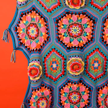 Paintbox Yarns Casa Kahlo Blanket Crochet Pattern