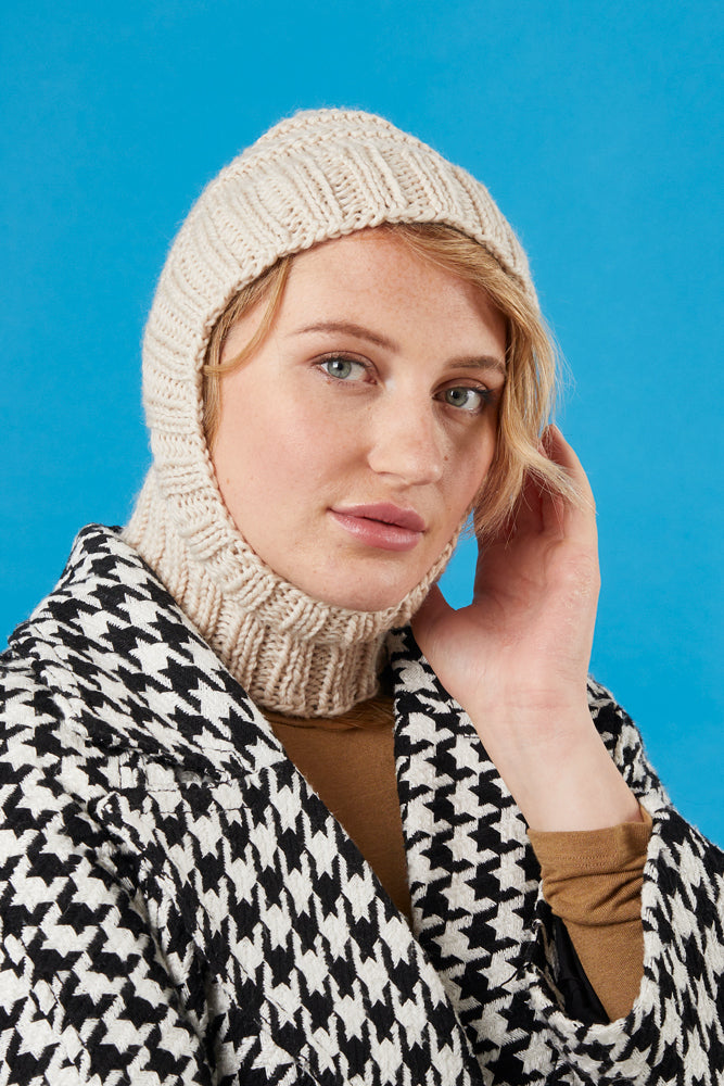 Paintbox Yarns Bashful Balaclava Knitting Pattern