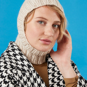 Paintbox Yarns Bashful Balaclava Knitting Pattern