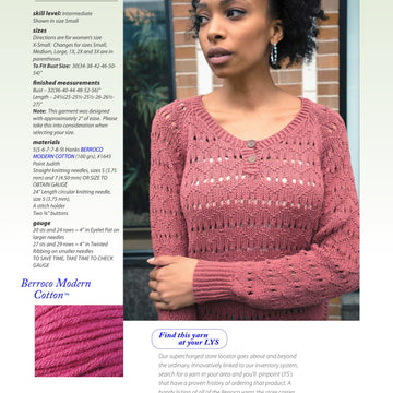 Berroco Tess Jumper Knitting Pattern