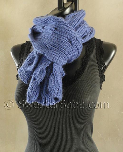 #130 Reversible Ribbed Anniversary Scarf