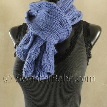 #130 Reversible Ribbed Anniversary Scarf