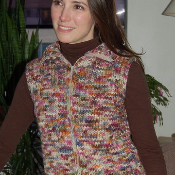 Vest with Collar to Knit