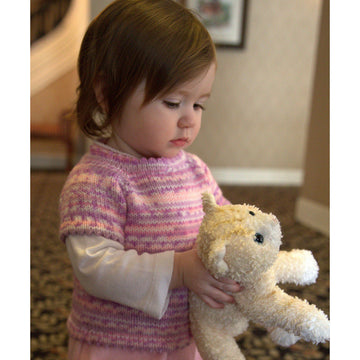 Plymouth Yarn Top Down Baby Pullover Jumper Knitting Pattern