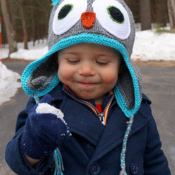 Plymouth Yarn Knit Owl Hat PDF