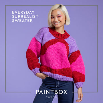 Paintbox Yarns Everyday Surrealist Sweater Knitting Pattern