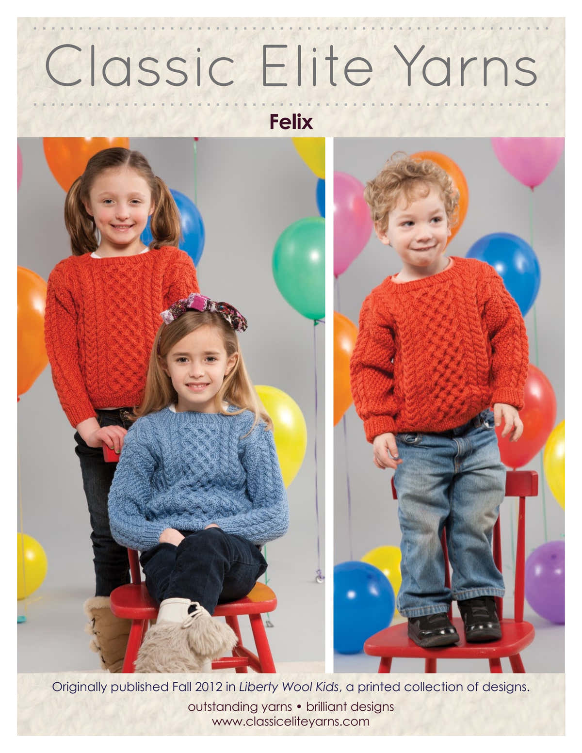 Classic Elite Yarns Felix Jumper Knitting Pattern