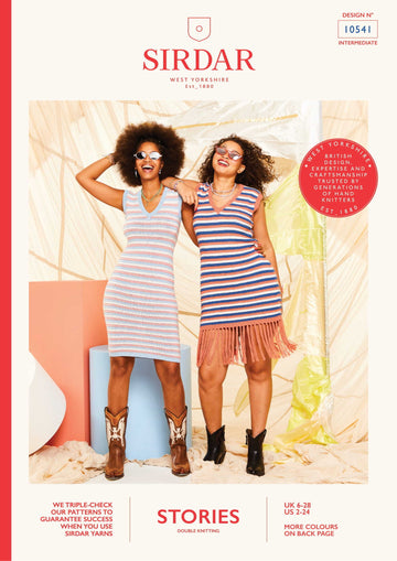 Sirdar Just Add Shades Dress Knitting Pattern