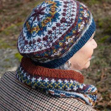 Radande Beret, Cowl, and Mitts Mittens Knitting Pattern