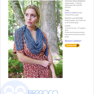 Berroco Keris Scarf Knitting Pattern