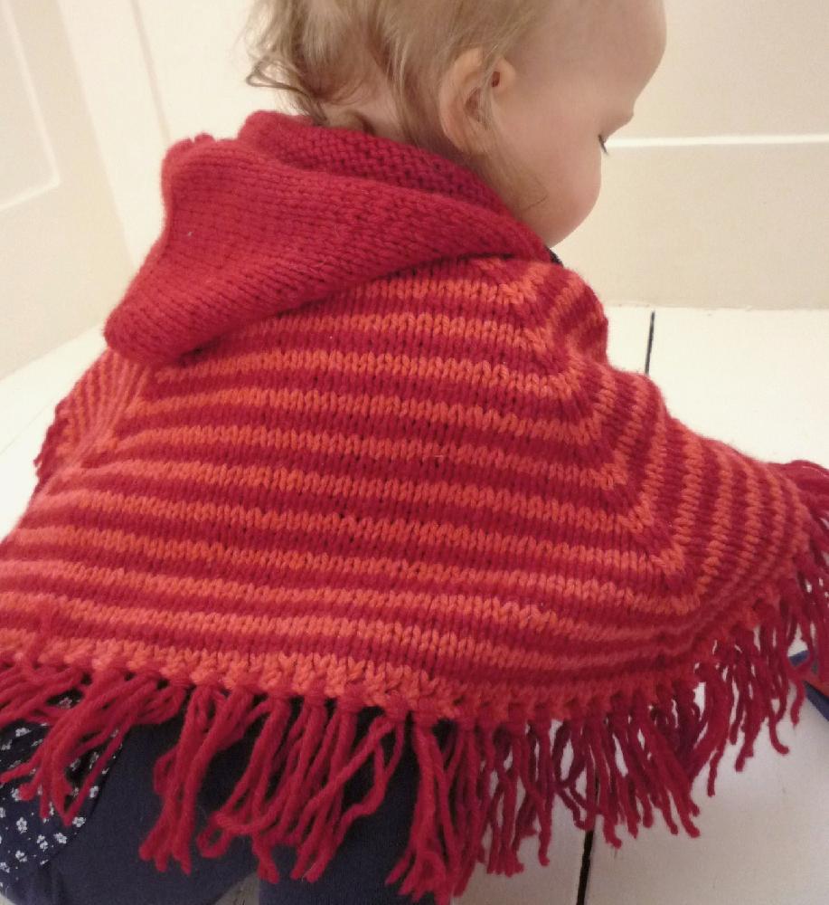 Baby Poncho 'Little Stripe'