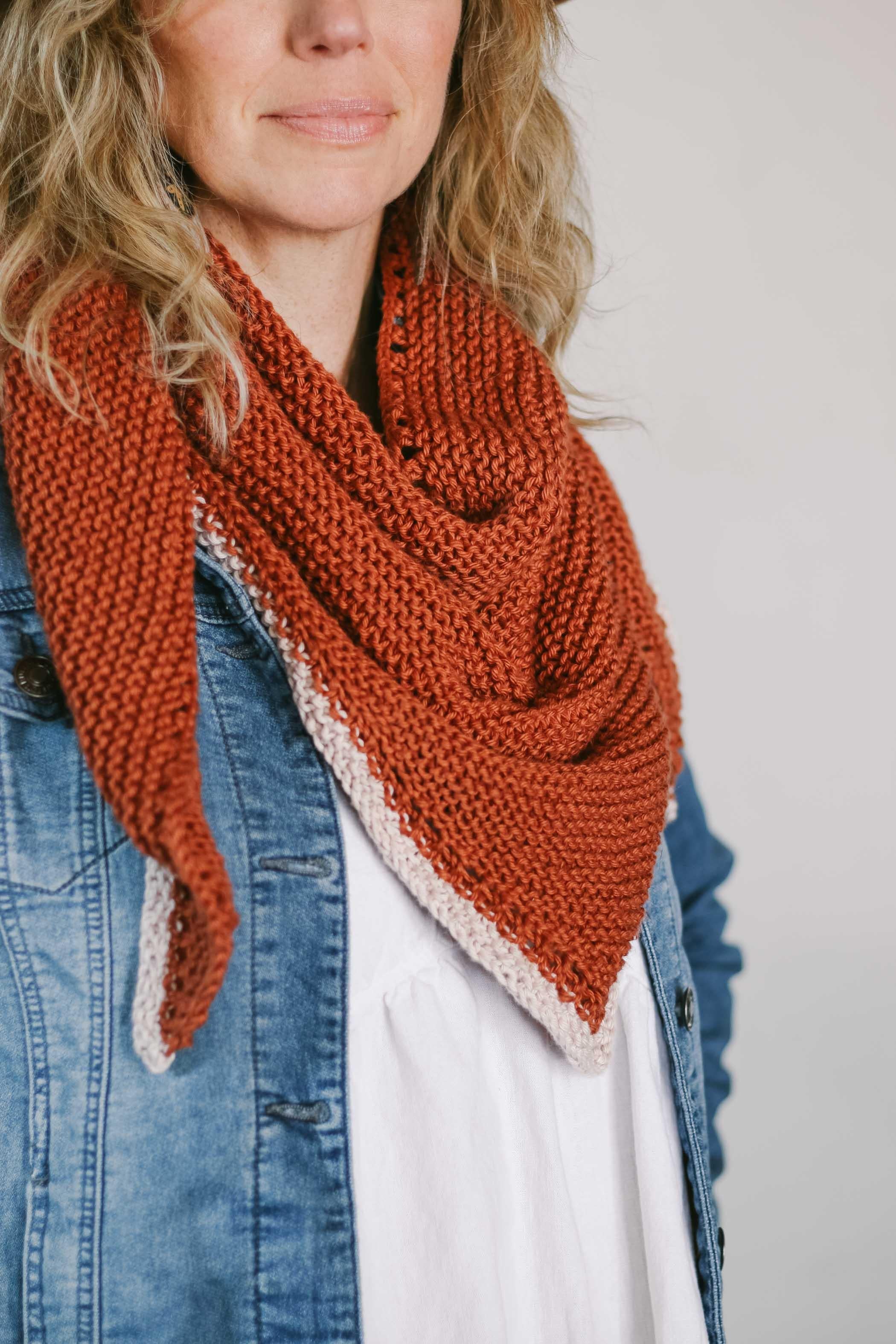 Just Getting Started Triangle Scarf