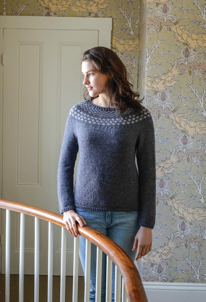 Berroco Mended Pullover- Portfolio Jumper Knitting Pattern