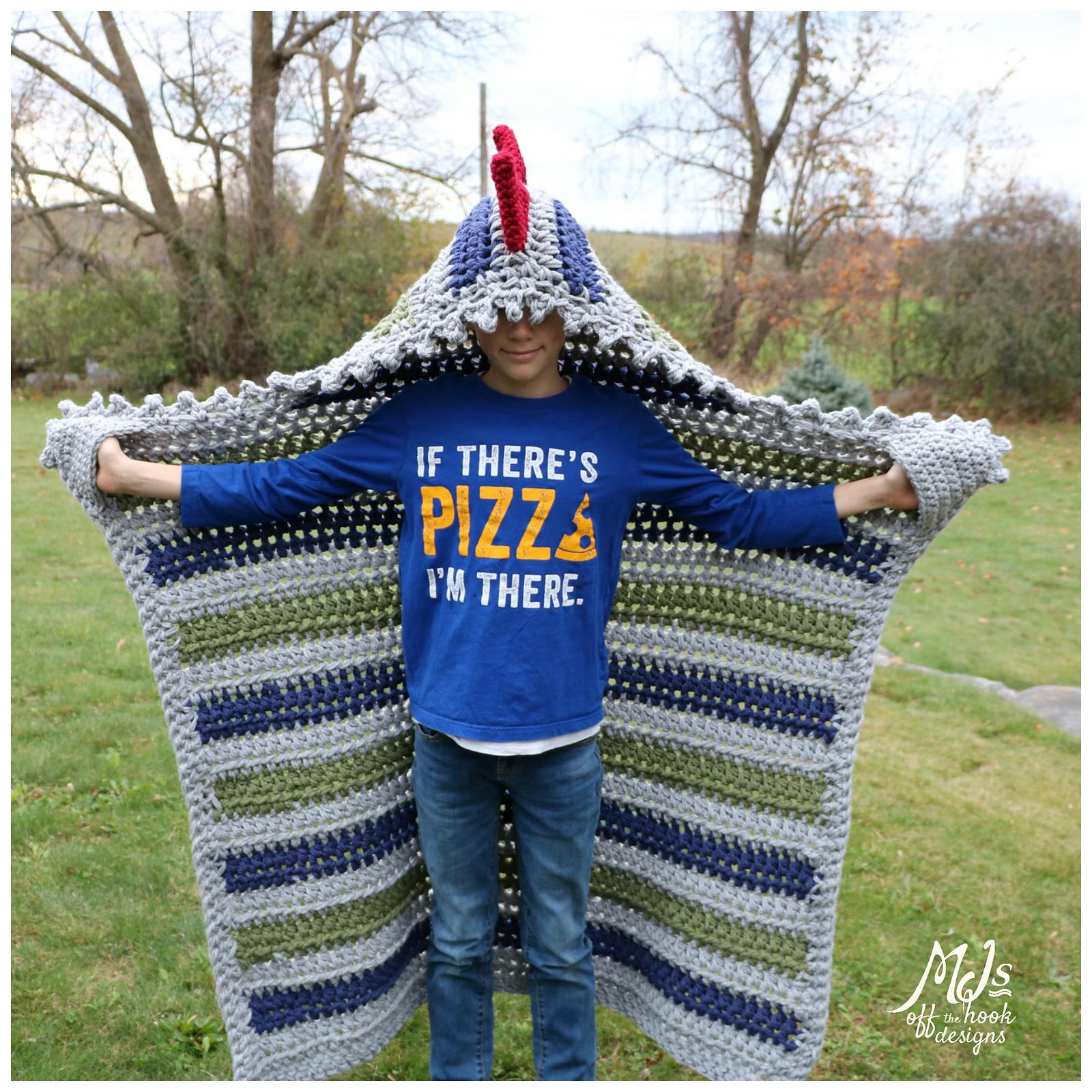 Bulky & Quick Dino Blanket