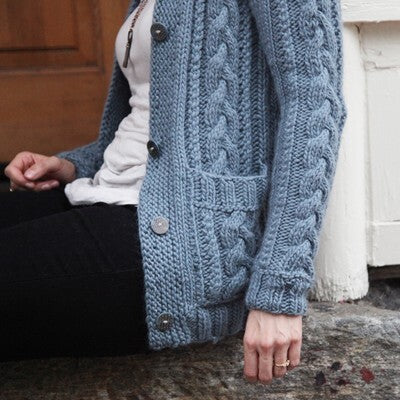 Valley Yarns Braid Cardigan Knitting Pattern