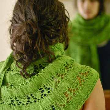 Snow Drops & Snap Peas Shawl
