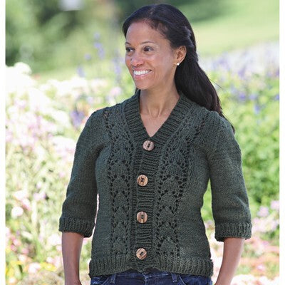Valley Yarns Loire Cardigan Knitting Pattern