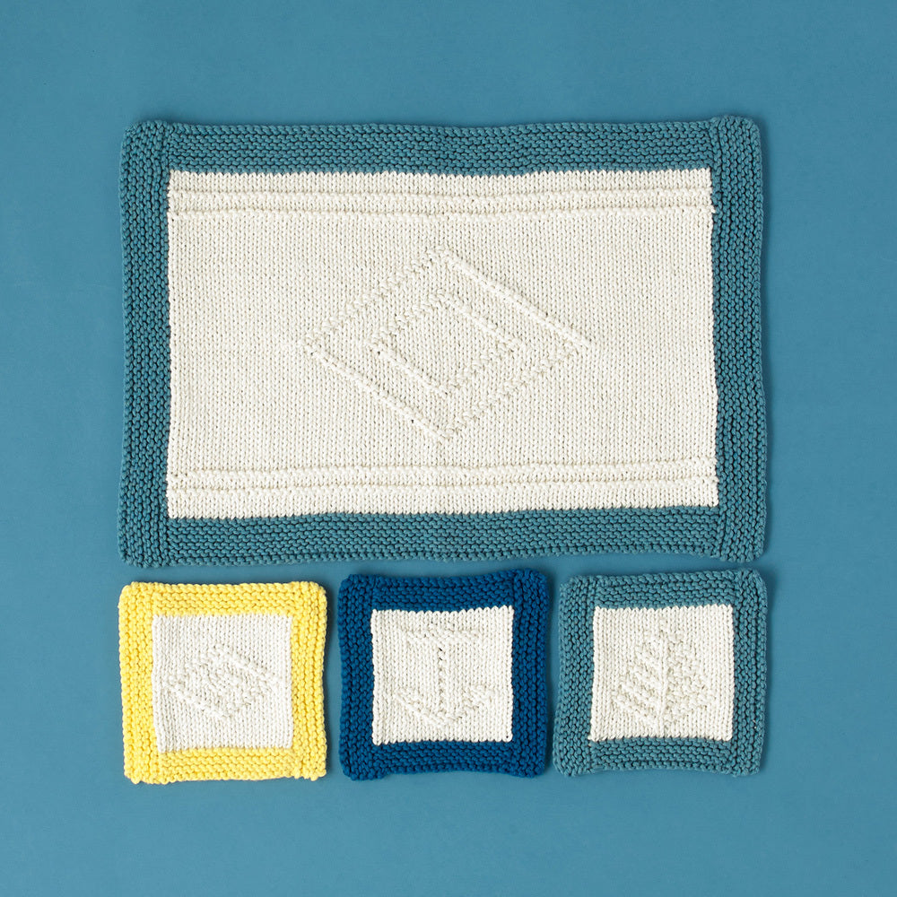 Paintbox Yarns Promenade Placemats Knitting Pattern