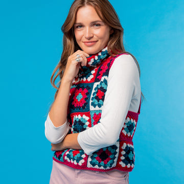 Paintbox Yarns Feel Good Granny Square Tank PDF (Free)