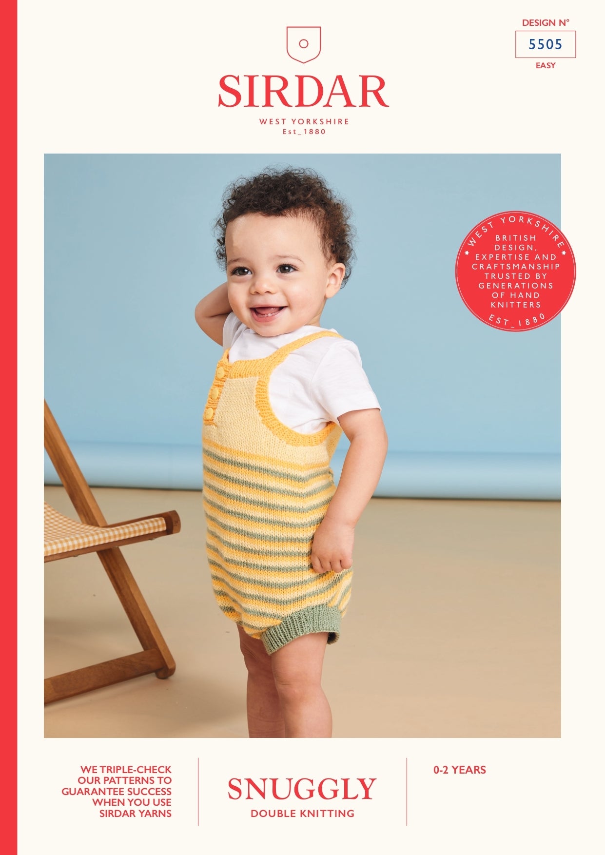 Sirdar Sandcastle Romper Playsuit Knitting Pattern