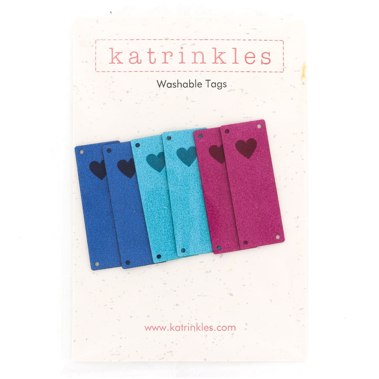Katrinkles Fold Over Heart Tags
