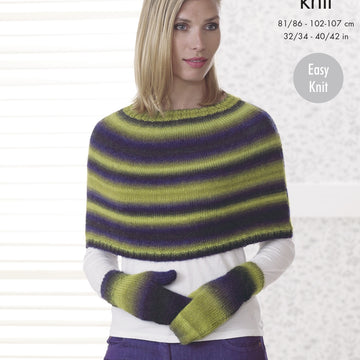 Capes, Hat & Mittens Knitting Pattern