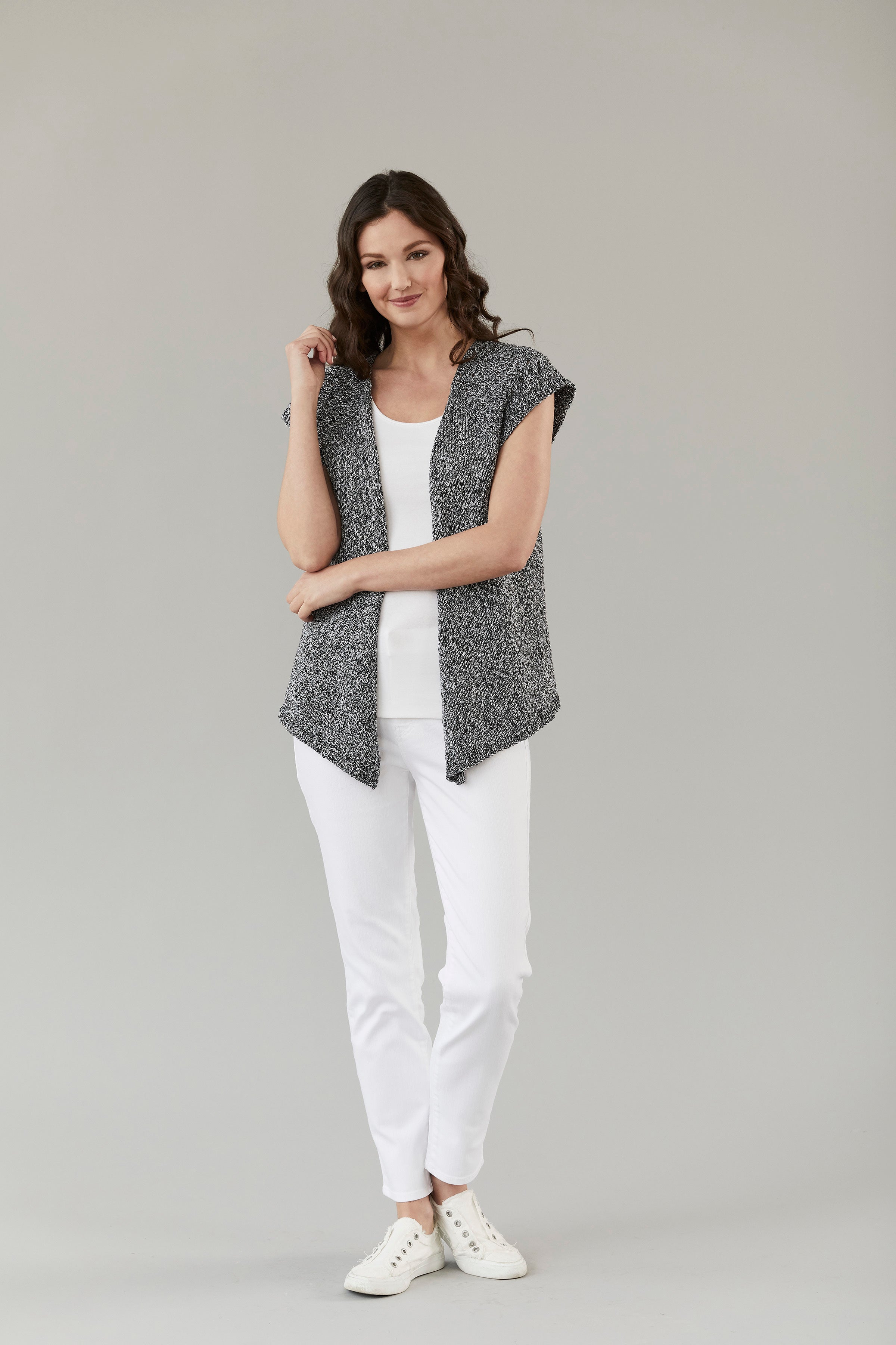 Tahki Yarns Woodley Vest Knitting Pattern