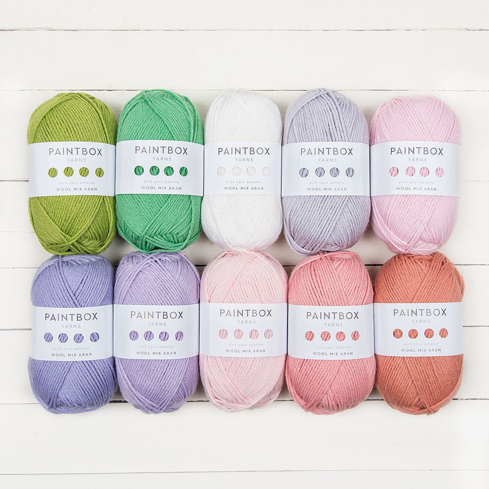Paintbox Yarns Wool Mix Aran 10 Ball Color Pack Yarn - Wool Aran