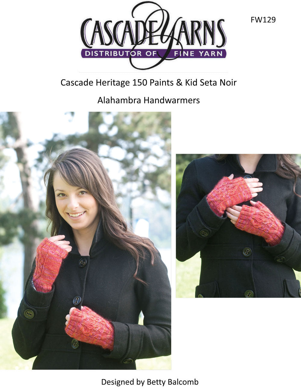 Alahambra Gloves in Cascade Heritage Paints and Kid Seta Noir - Free