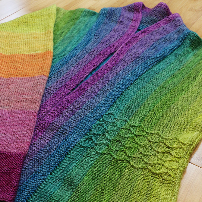 Wonderland Yarns Rainbows Cardigan Knitting Pattern