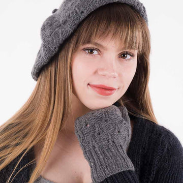 Eiffel Beret & Gloves Hat Knitting Pattern