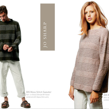 Jo Sharp Moss Stitch Sweater Jumper Knitting Pattern
