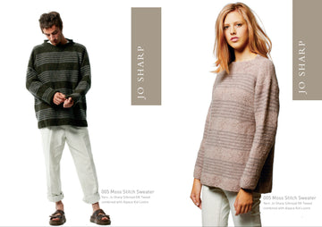Jo Sharp Moss Stitch Sweater Jumper Knitting Pattern