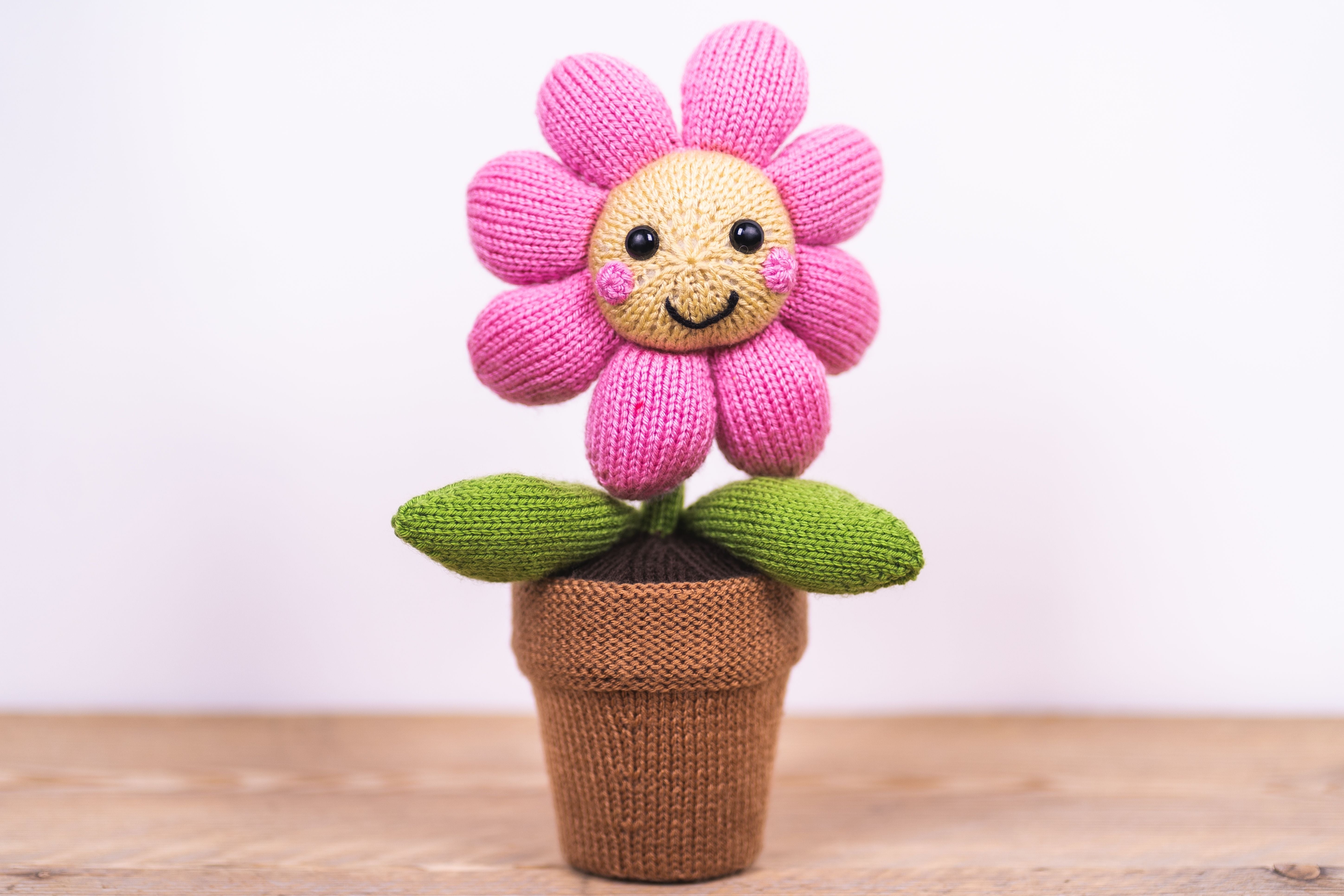 Deramores Flower Toy Knitting Pattern