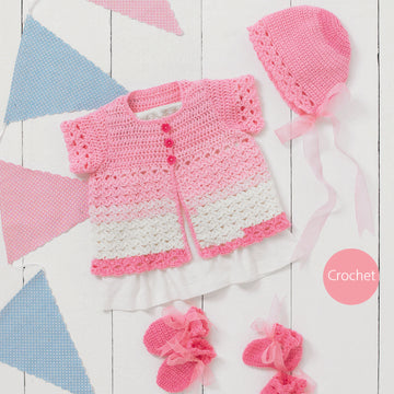 Sirdar 4920 Cardigan, Bonnet, Mittens and Bootees PDF