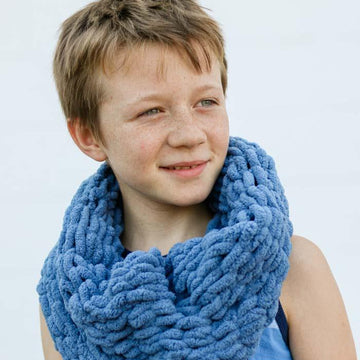 Learn to Finger Knit Cowl