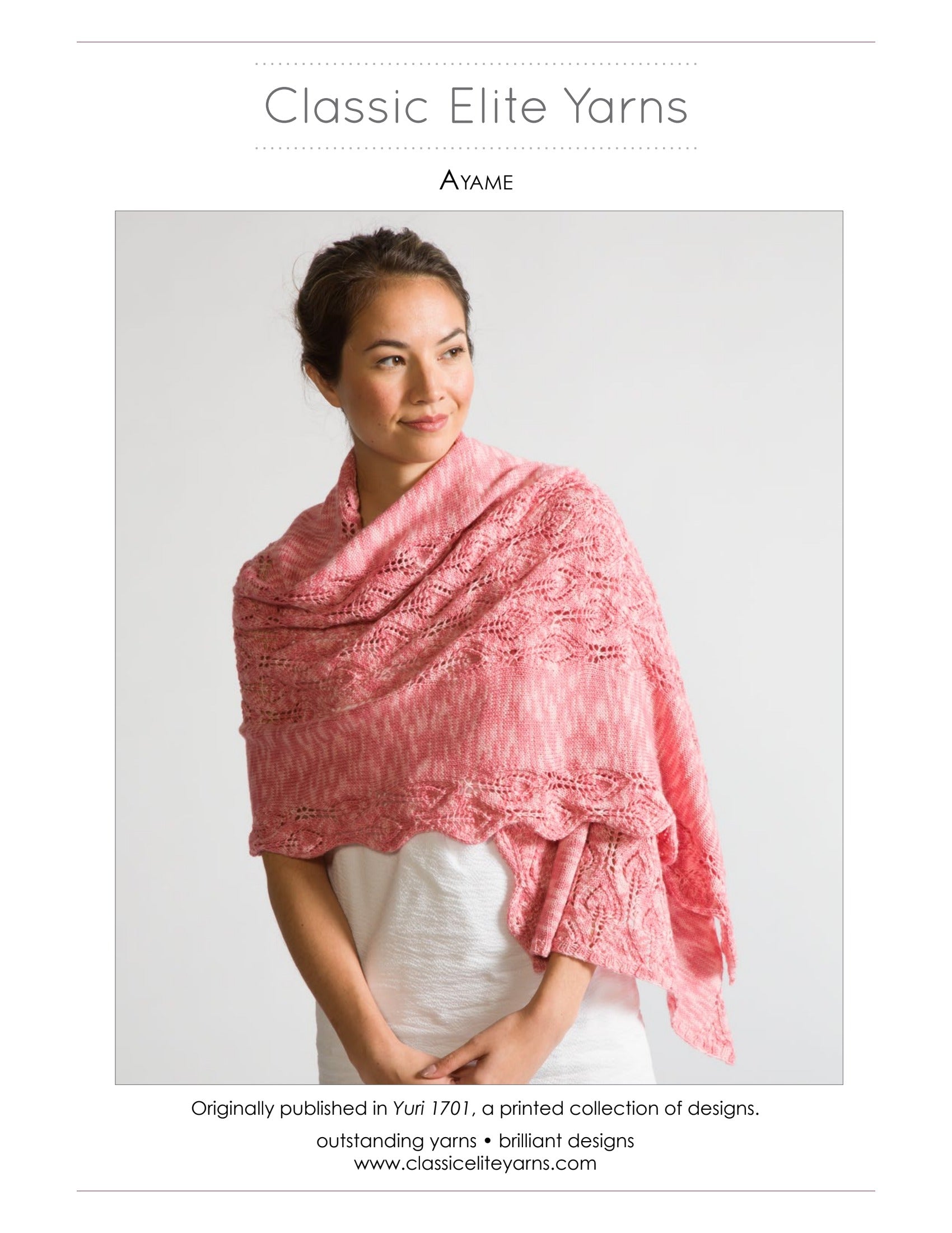 Classic Elite Yarns Ayame Wrap Knitting Pattern