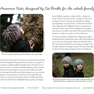 Cat Bordhi Anemone Hats Knitting Pattern