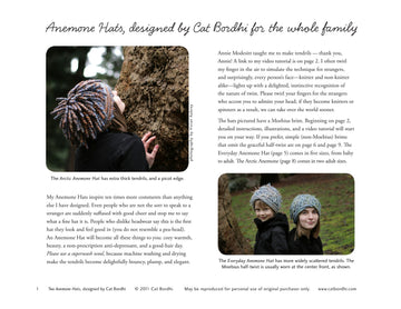 Cat Bordhi Anemone Hats Knitting Pattern