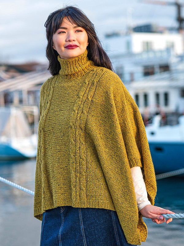 Burwell Poncho Cape Knitting Pattern