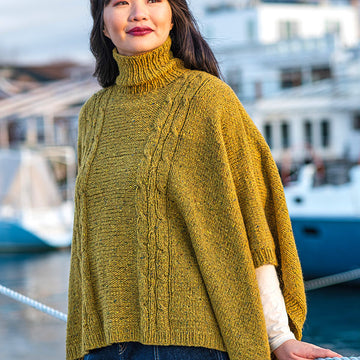 Burwell Poncho Cape Knitting Pattern