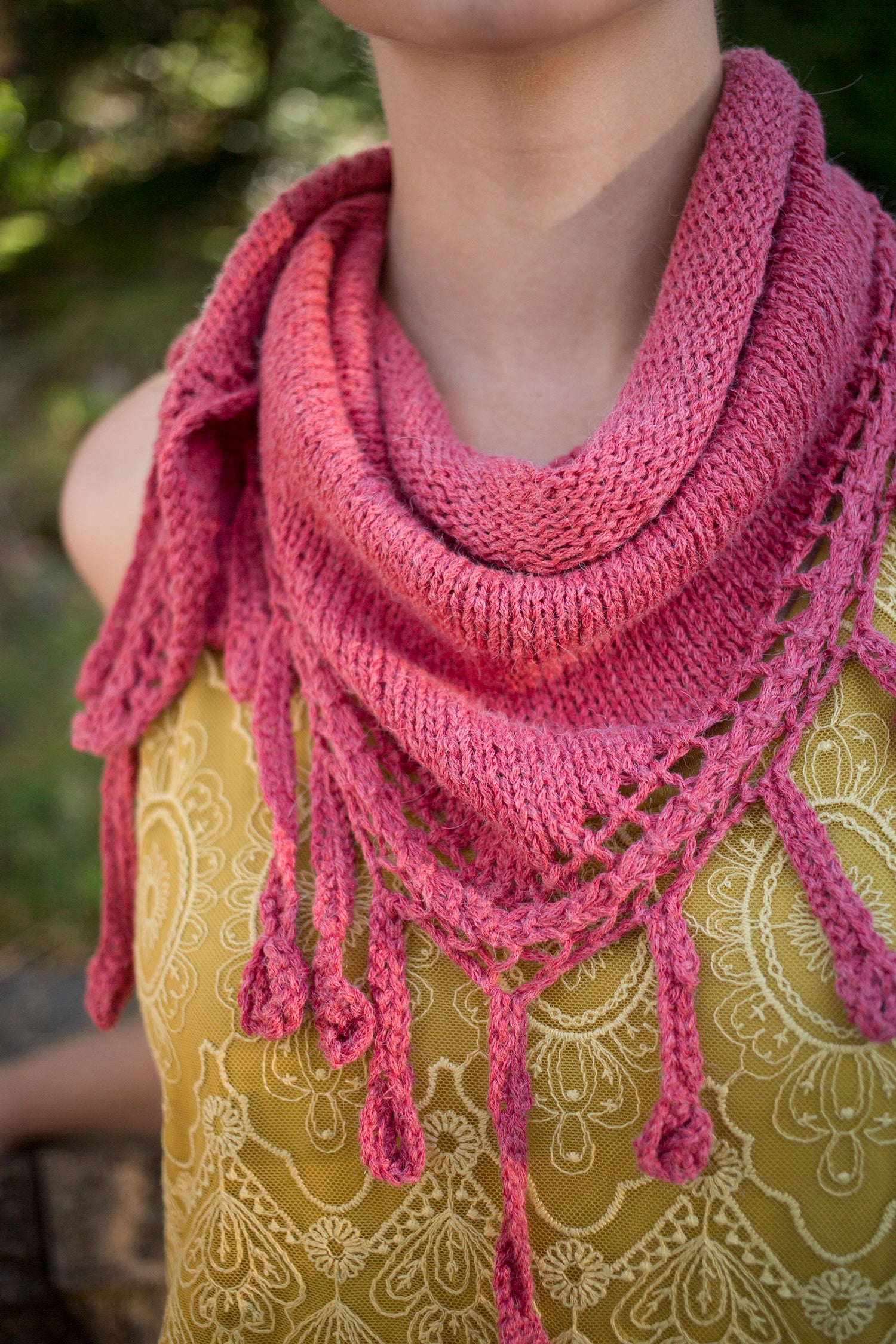 Canna Shawl Scarf Knitting Pattern