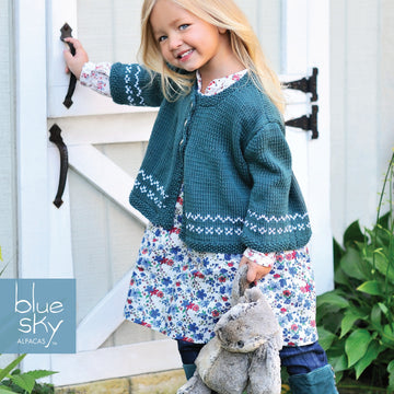 Blue Sky Fibers Cotton Sweet Cardi Cardigan Knitting Pattern