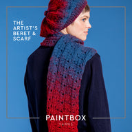 The Artist's Beret & Scarf - Free Knitting Pattern for Women