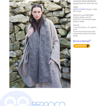 Berroco Isadora Scarf Knitting Pattern