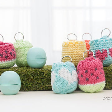 Knit EOS Lip Balm Holder / Key Chain