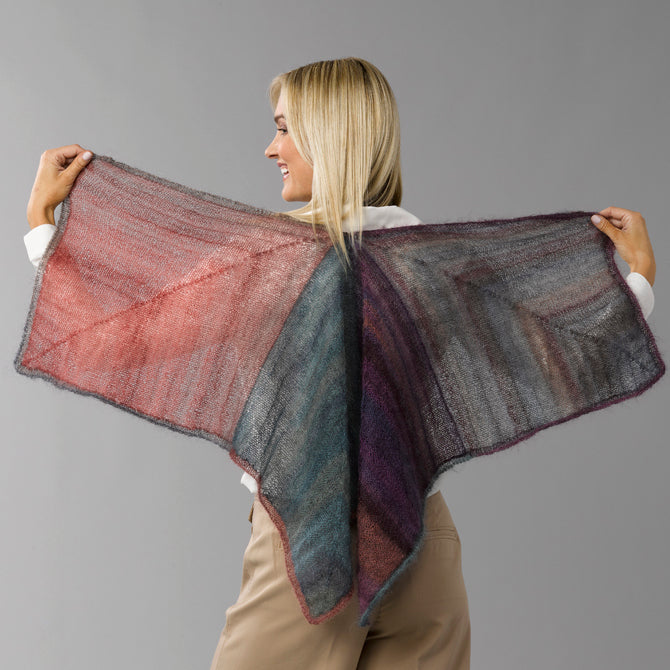 Stacy Charles Fine Yarns Leigh Shawl Wrap Knitting Pattern